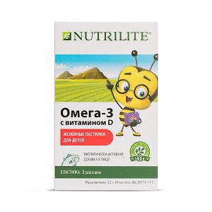 NUTRILITE™ Омега-3 с витамином D детские желейные пастилки, 30 шт.