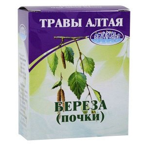 Береза, почки, 30 г, коробочка, чайный напиток