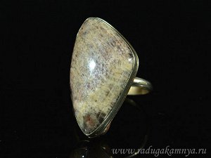Кольцо солнечный камень грация, 18*31мм, размер 18,5