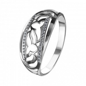 Серебряное кольцо с фианитом 1101039-00775