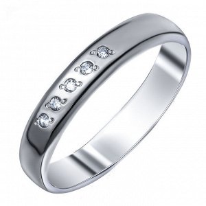 Серебряное кольцо с фианитом 4К-5261-04