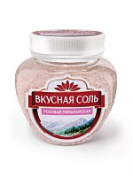 Вкусная соль Гималайская пищевая розовая 400гр банка /6