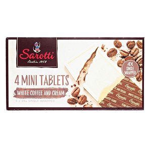 Шоколад Sarotti MINI White Coffee and Cream 112 г 1уп.х 10шт