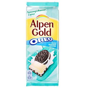 Шоколад Альпен Гольд Орео Белый Молочный 95 г 1 уп.х 19 шт.