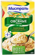 Мистраль Хлопья Овсяные Нежные BIO 400г /12