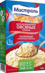 Мистраль Хлопья Овсяные цельнозер. BIO 400г /12