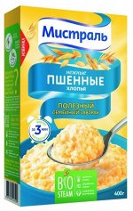 Мистраль Хлопья Пшенные Нежные BIO 400г /12