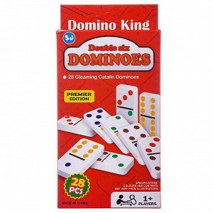 Настольная игра Junfa "Домино", в наборе 28 пластиковых костяшек 10х2,50х20,50 см