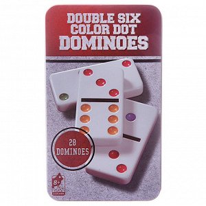 Настольная игра Junfa "Домино", в наборе 28 пластиковых костяшек 11,50х2,50х19 см29
