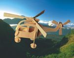 Сборная деревянная модель Чудо-Дерево Авиация Вертолет (2 пластины)4