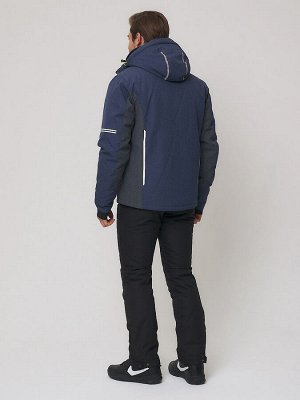 Мужская зимняя горнолыжная куртка MTFORCE темно-синего цвета 1971-1TS