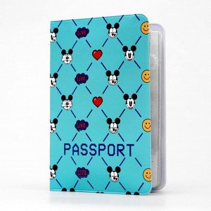 Обложка для паспорта "Love", Микки Маус