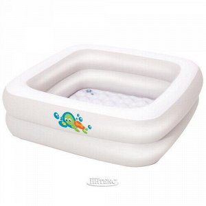 Детский бассейн с надувным дном Baby Tub 86*86*25 см, клапан