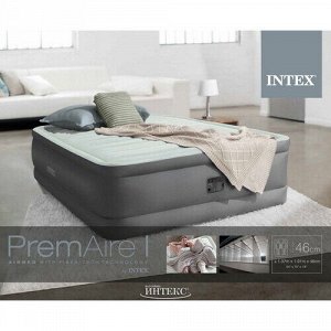 Надувная кровать с насосом Premaire I 137*191*46 см