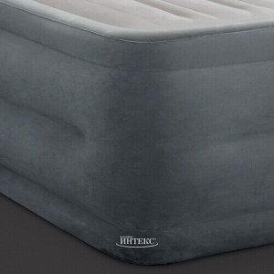 Надувная кровать с насосом Comfort-Plush 152*203*56 см