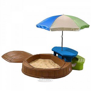 Песочница со столиком и зонтиком, 169*143*178 см
