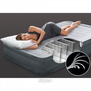 Надувная кровать с насосом Comfort-Plush 99*191*33 см