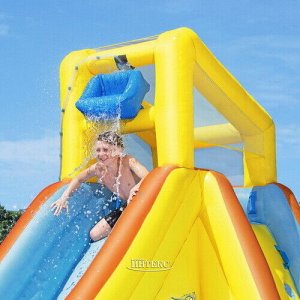 Bestway Водный игровой центр с горкой и стеной для скалолазания Water Park 448*311*266 см