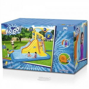 Bestway Водный игровой центр с горкой и стеной для скалолазания Water Park 448*311*266 см