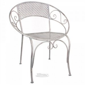 Металлический стул-кресло Триббиани 76*66*57 см, белый