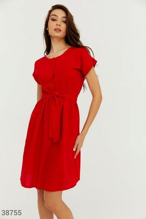 Gepur Лаконичное платье красного цвета