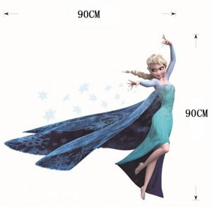 Наклейка многоразовая интерьерная  "Эльза #1" 90*90 см (2161)