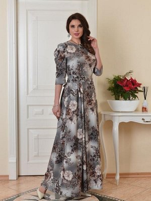 Арт. 7344А платье длинное Цветы Salvi
