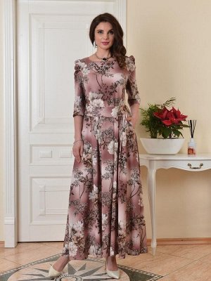 Арт. 7344 платье длинное Цветы Salvi