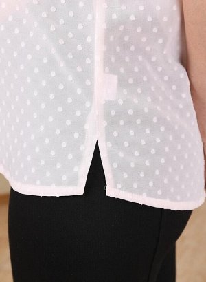 Арт. 0422А блузка шифоновая с брошкой Salvi