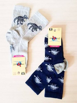 Детские носки с динозаврами