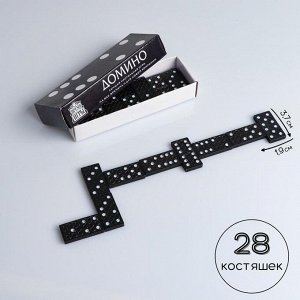 Домино «Время игры», 14.7x5x2.7 см, костяшка 3.7x1.9 см