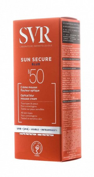 СВР Крем-мусс с эффектом «фотошопа» SPF50 50 мл (SVR, Sun Secure)