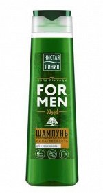 Чистая линия Men Шампунь укрепляющий 400мл