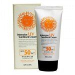 3W Clinic Солнцезащитный крем легкой текстуры Intensive UV Sunblock Cream SPF50 PA 70 ml