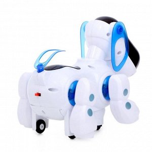 Игрушка-робот «IQ-Пес», работает от батареек, световые и звуковые эффекты, цвет синий
