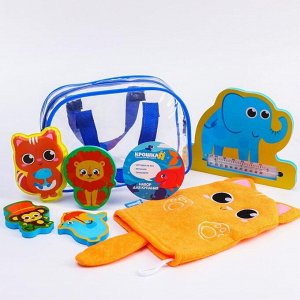 Набор развивающих игрушек для игры в ванной в сумке, виды МИКС