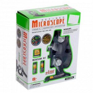 Микроскоп детский 3 объектива, фокусировка, подсветка