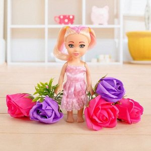 Подарочный набор для девочек «Самой стильной»: цветы из мыла, кукла, МИКС