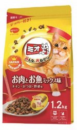 MIO 5 секретов здоровья сухой корм для кошек сбалансированных состав для поддержания здоровой формы на основе микса японского цыплёнка и желтопёрого тунца 1.2кг