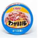 Inaba Shyokuhin влажный корм для кошек Японский тунец с вялеными кусочками 115гр консервы