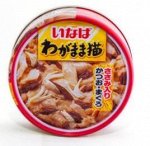 Inaba Shyokuhin влажный корм для кошек Японский тунец с парной курицей 115гр консервы