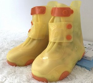 Детские бахилы от дождя, цвет желтый