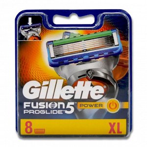 Gillette сменные кассеты Fusion ProGlide Power, 8шт