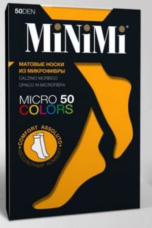 Minimi MICRO COLORS 50 calz. Носки женские матовые эластичные из микрофибры
