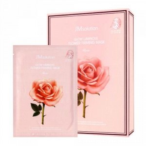 JMSolution Маска тканевая для лица увлажняющая с экстрактом розы Mask Rose Glow Luminous Flower Firming, 30 мл