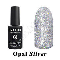 Grattol, Гель-лак OS - Opal Silver  (9 мл.)
