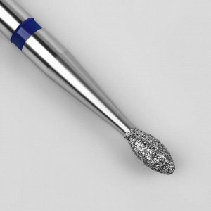 Фреза алмазная для маникюра «Эллипс», средняя зернистость, 1,8 ? 3,6 мм