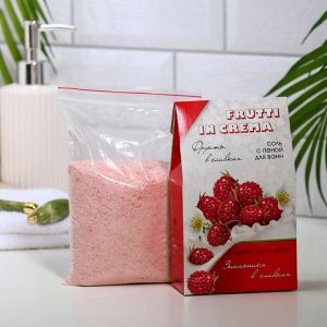 Соль с пеной для ванн Frutti in crema, земляника в сливках, 500 г