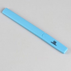 Пилка стеклянная для ногтей, с колпачком, 14 см, цвет голубой