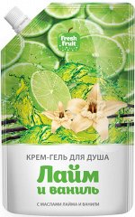 FRESH FRUIT Крем-гель д/душа с маслом лайма и ванили /200